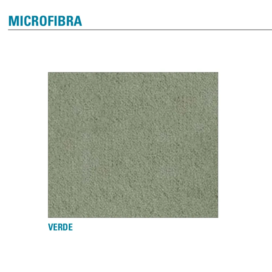 Metal spisestuestol betrukket med mikrofiber Fremstillet i Italien - Suzanne Viadurini