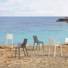 4-delt stabelbar udendørs spisestol af plast - Ibiza fra Vondom Viadurini