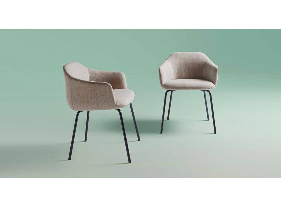 Moderne design spisestol fremstillet i Italien - Cloe Viadurini