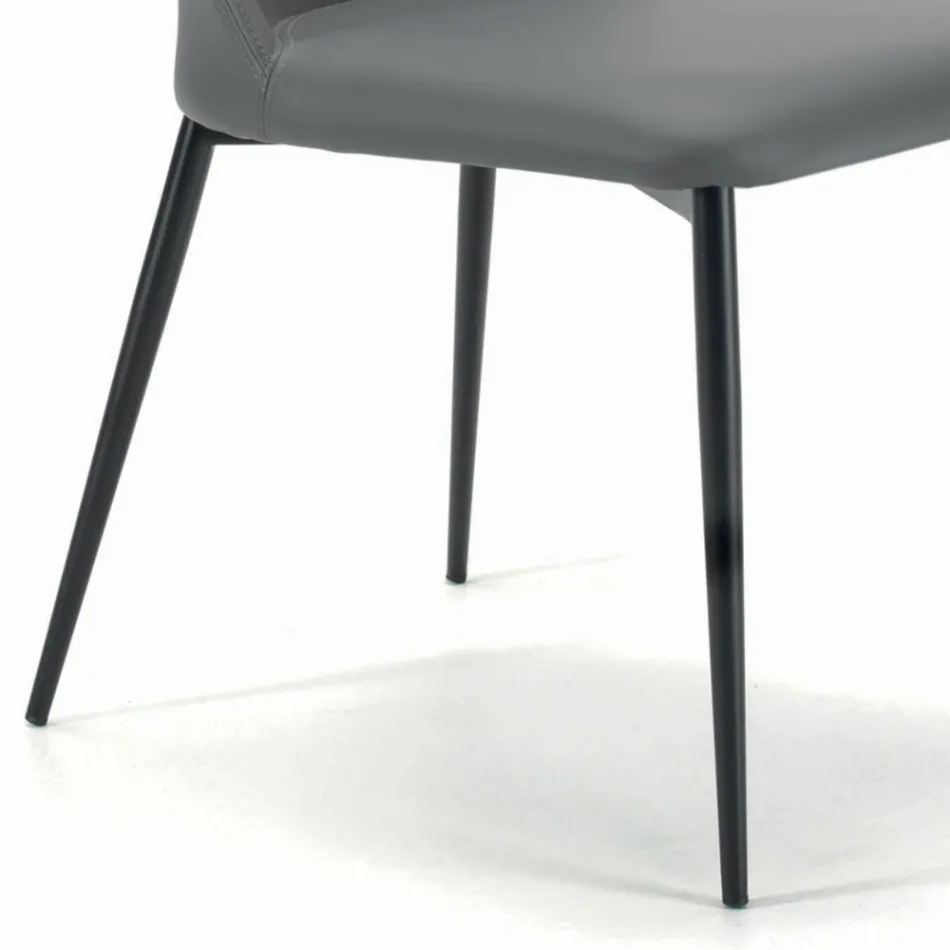 Stuestol med stål- eller træben lavet i Italien - Firenze Viadurini