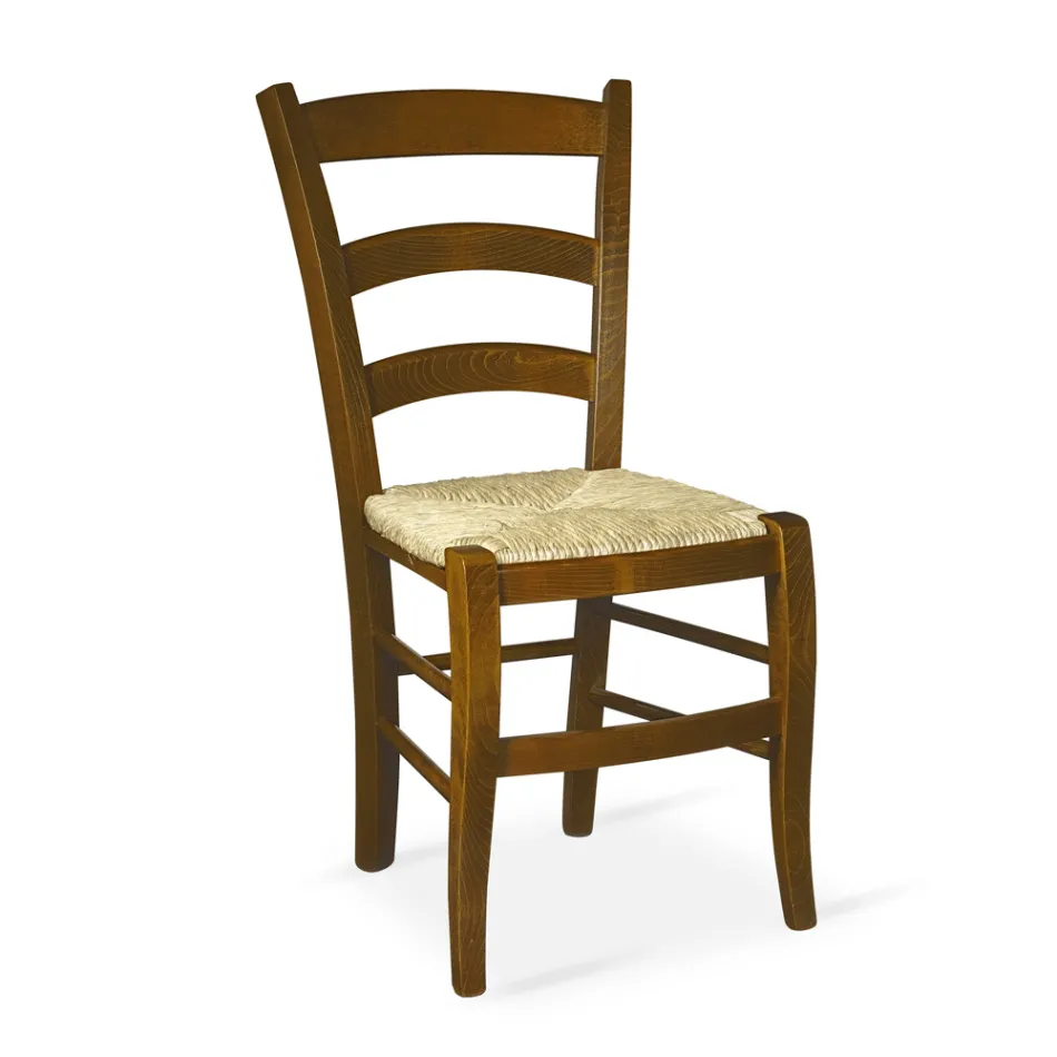 Stuestol med egestruktur Made in Italy - Mærke Viadurini