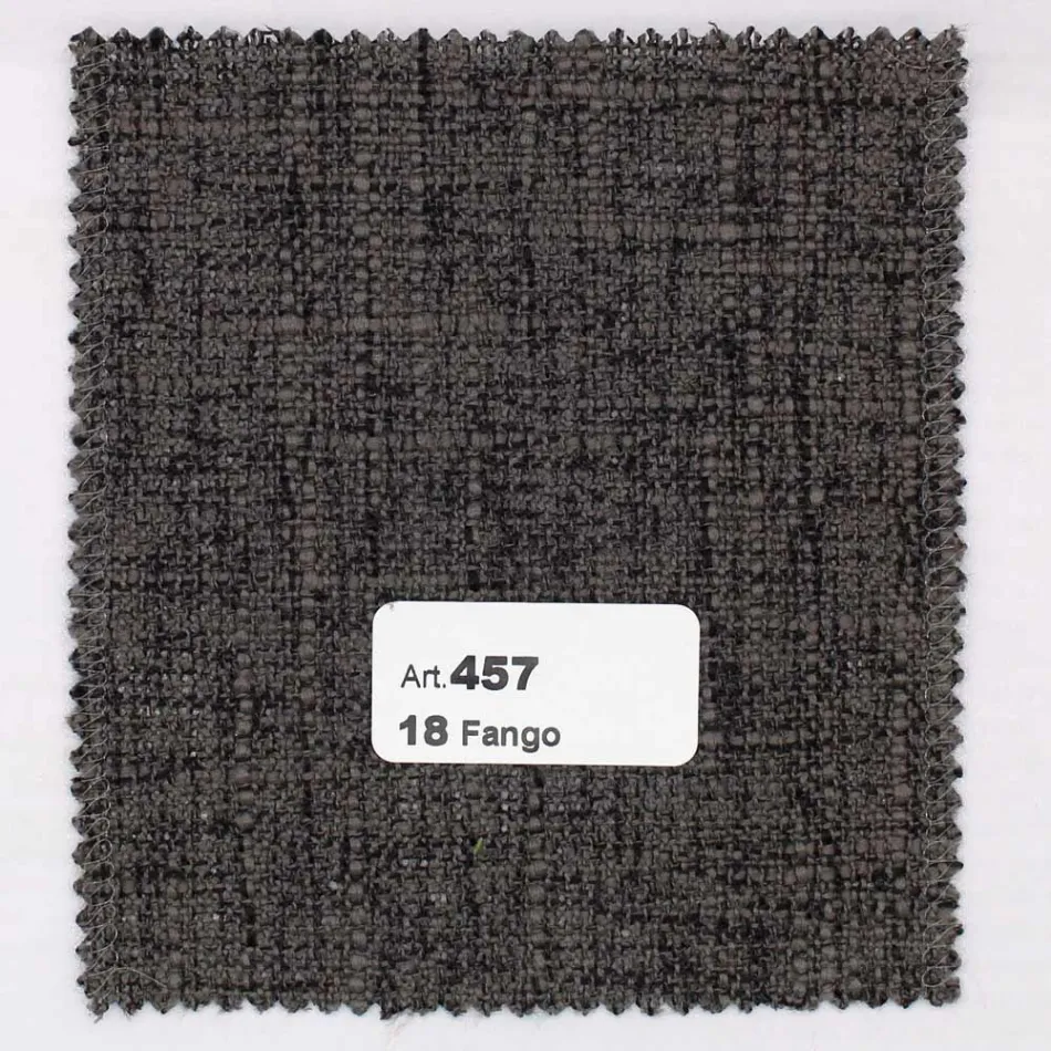 Stuestol i bejdset asketræ og stof lavet i Italien - Aspect Viadurini