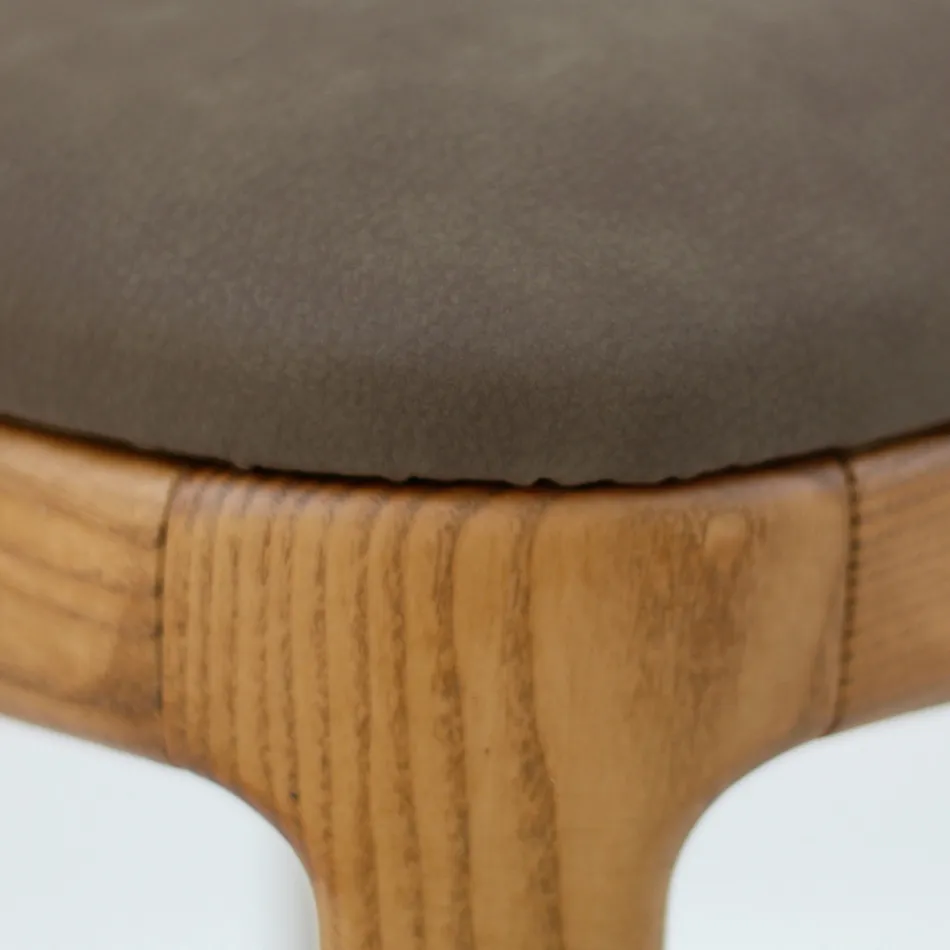 Stuestol i bejdset asketræ Made in Italy - Lyanne Viadurini