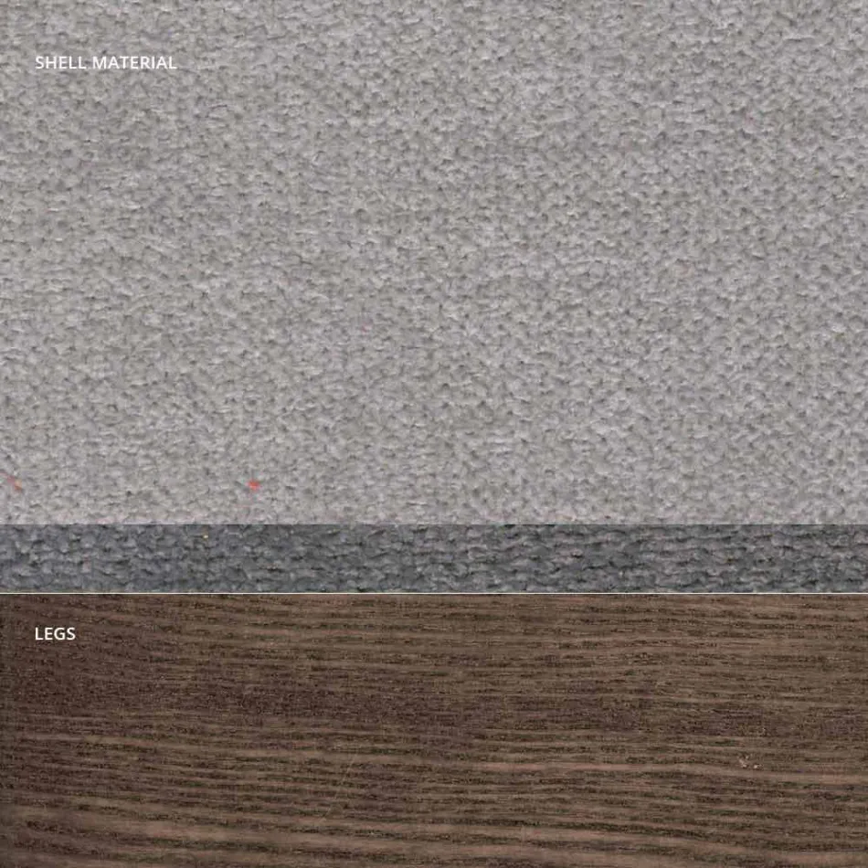 Stue stol i stof og moderne træ lavet i Italien, Oriella Viadurini