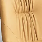 Stuestol i fiberstof med lædereffekt og metal lavet i Italien - Gohan Viadurini