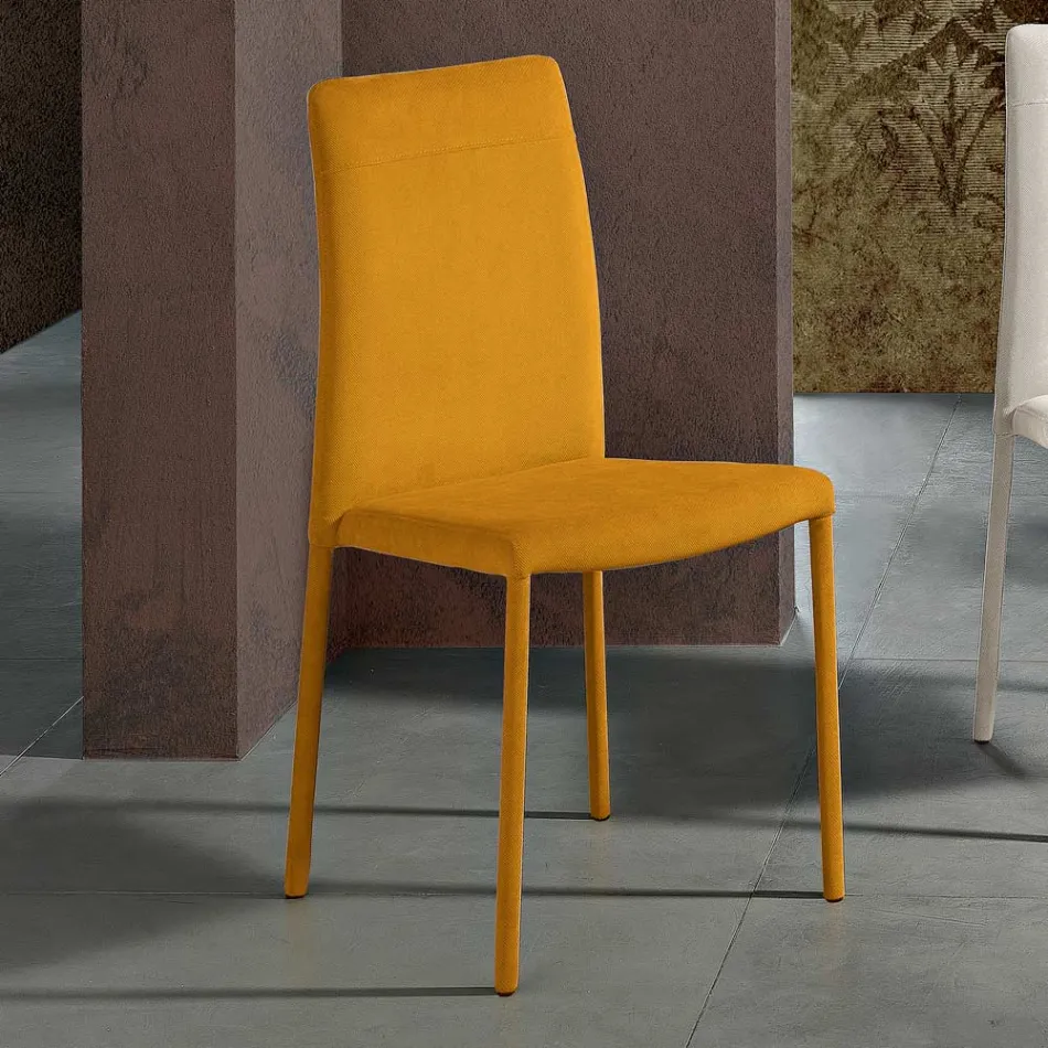 Stuestol helt polstret i Made in Italy stof - Lorelai Viadurini