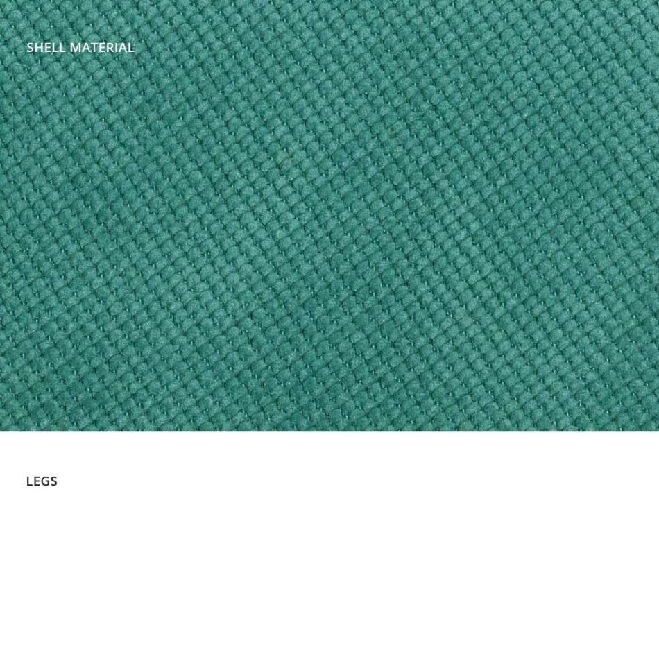 Moderne stuestol i stof og metal fremstillet i Italien, Egypten Viadurini