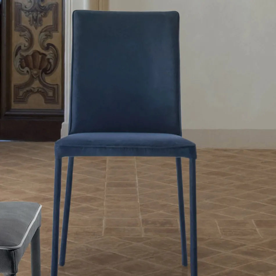 Stuestol Polstrede og lakerede ben Lavet i Italien - Catania Viadurini