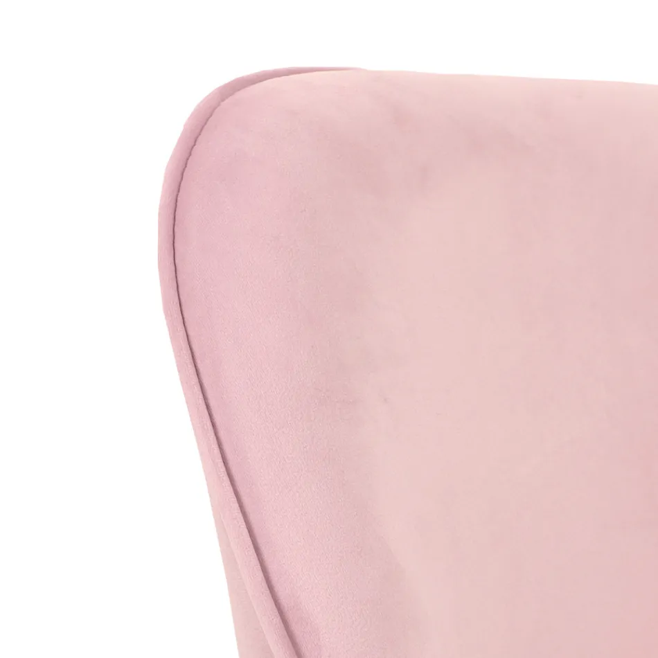 Kontorstol Metalbund og stofsæde - Anguilla Viadurini