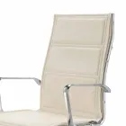 Kontorstol med monokoque i imiteret læder lavet i Italien Agata Viadurini