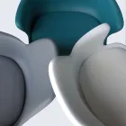 Kontorstol med hjul, armlæn og højdejusterbart sæde - Iuri Viadurini