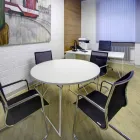 Ergonomisk slæde kontorstol med armlæn Made in Italy - Filanna Viadurini