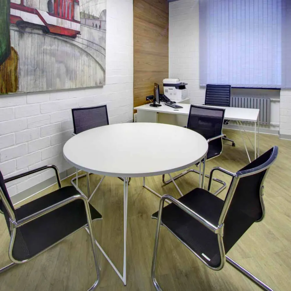 Ergonomisk slæde kontorstol med armlæn Made in Italy - Filanna Viadurini