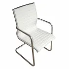 Ergonomisk slæde kontorstol med armlæn Made in Italy - Filanna Viadurini