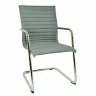 Ergonomisk slæde kontorstol med armlæn Made in Italy - Filanna Viadurini