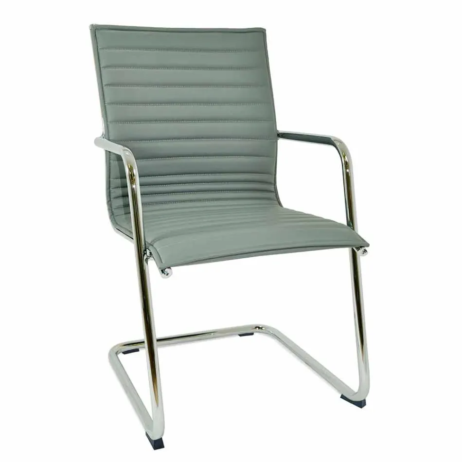 Ergonomisk slæde kontorstol med armlæn Made in Italy - Filanna Viadurini