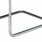 Læder kontorstol med forkromet stålkonstruktion fremstillet i Italien - Elite Viadurini