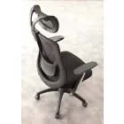 Operativ og halvvejs kontorstol i sort Tecnoete - Gerlanda Viadurini