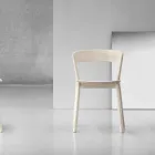 Højkvalitets stol i asketræ Fremstillet i Italien, 2 stk - Oslo Viadurini