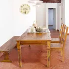 Klassisk designstol i massivt akacietræshomotion - Moritz Viadurini