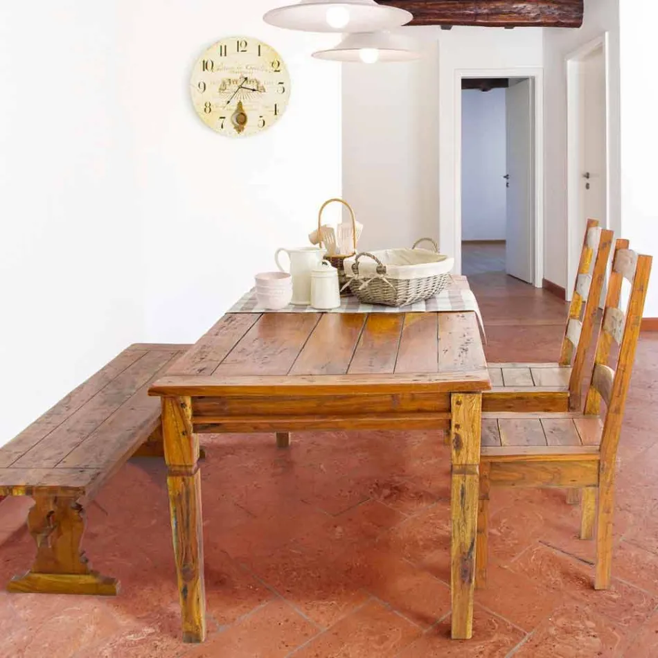 Klassisk designstol i massivt akacietræshomotion - Moritz Viadurini