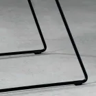 Design stol i metal og stof produceret i Italien Formia Viadurini