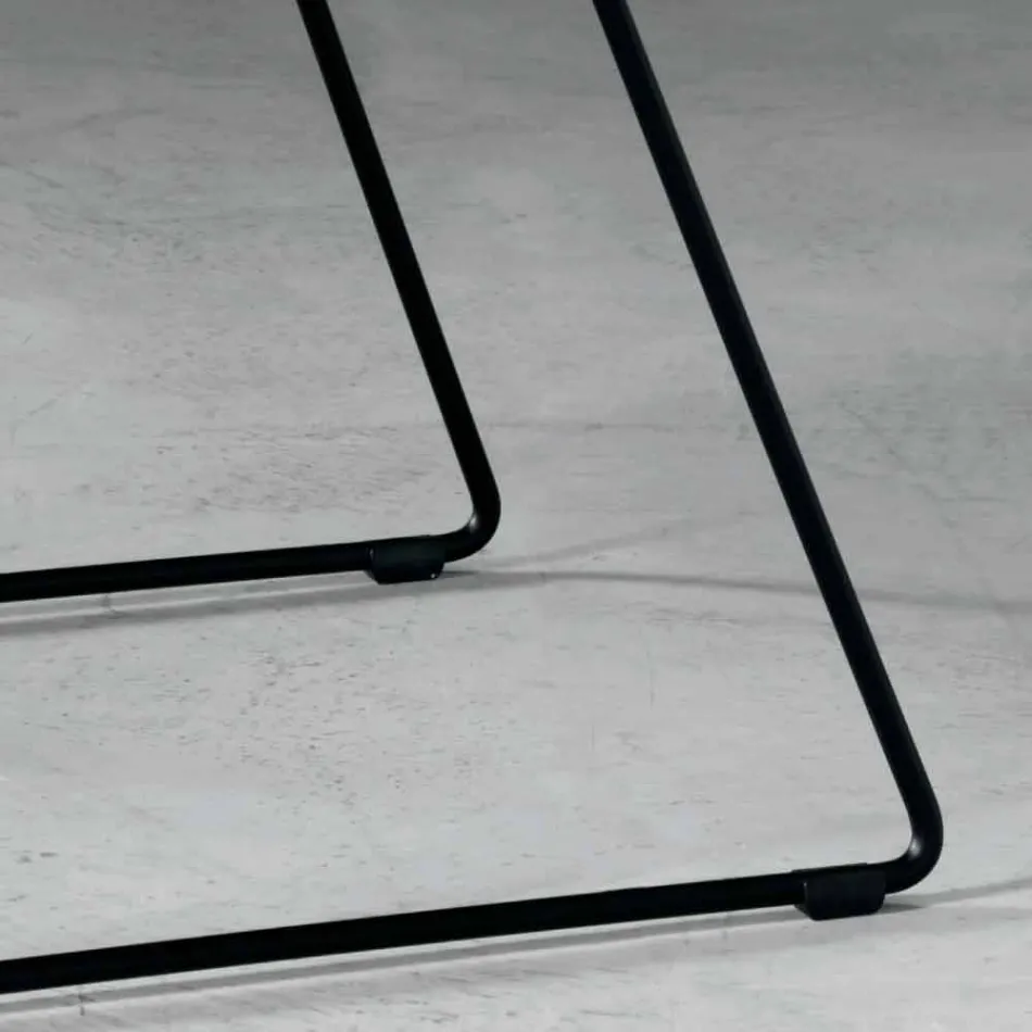 Design stol i metal og stof produceret i Italien Formia Viadurini