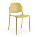 Stabelbar stol i moderne design i farvet polypropylen 4 stykker - Rapunzel