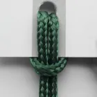 Luksusstol med armlæn i bleget bøg og reb Made in Italy - Nora Viadurini