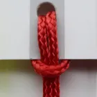 Luksusstol med armlæn i bleget bøg og reb Made in Italy - Nora Viadurini