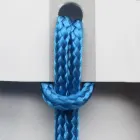 Luksusstol med armlæn i bleget bøg og reb Made in Italy - Nora Viadurini