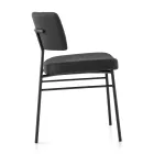 Luksus stofstol med metalbund lavet i Italien, 2 stk - Alaska Viadurini