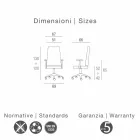 Retningsbestemt moderne design stol ægte koskind blomst typen Edda Viadurini