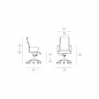 Design executive stol produceret i Italien i Agata netværk Viadurini