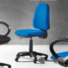 Moderne drejelig ergonomisk kontorstol i økolæder eller stof - Calogera Viadurini