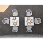 Udendørs stol med armlæn Stablet polstret H 78cm - Smart af Varaschin Viadurini