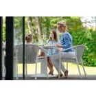 Stabelbar udendørs stol med polstret armlæn H 73cm - Smart af Varaschin Viadurini