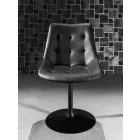 Drejestol, sæde i Ecoleather Capitonnè Processing - Aura Viadurini