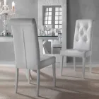 Polstret designstol, med Capitonnè Processing - Diana Viadurini