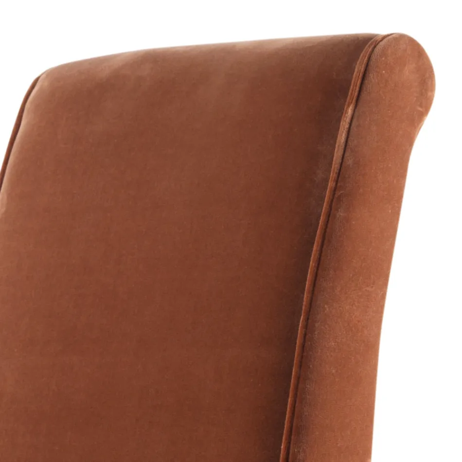 Polstret massivt træ stole Grilli Zarafa lavet i Italien, 2 stykker Viadurini