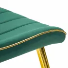 Polstret design spisestuestol i træ og stof, 2 dele - Kolly Viadurini