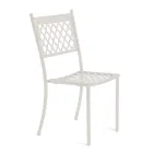 Stabelbar udendørs stol i galvaniseret stål Made in Italy 4 stk - Celia Viadurini