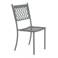 Stabelbar udendørs stol i galvaniseret stål Made in Italy 4 stk - Celia