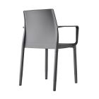 Stabelbar udendørs stol i aluminium Fremstillet i Italien 4 stykker - Colombia Viadurini