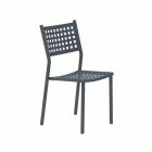 Stabelbar udendørs stol i malet metal fremstillet i Italien, 8 stykker - Lina Viadurini