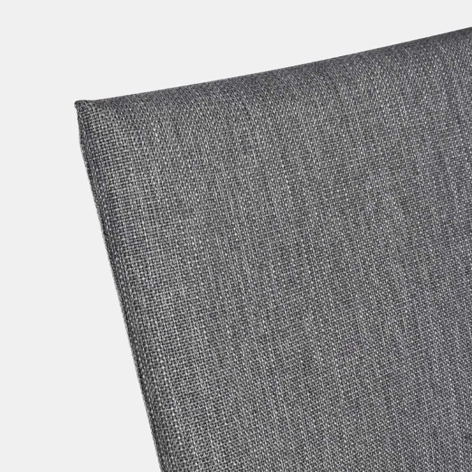 Stabelbar udendørs stol i stof og malet aluminium, 4 stykker - Assia Viadurini