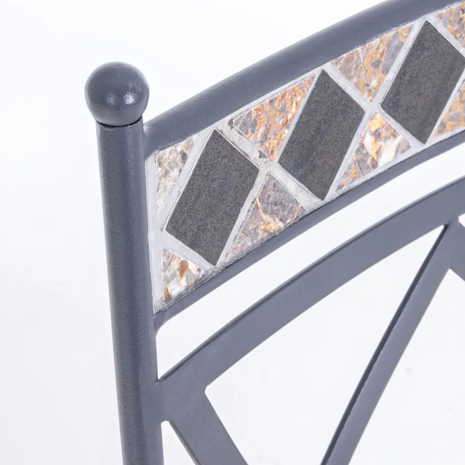 Stabelbar stålhavestol med eller uden armlæn - Letizia Viadurini