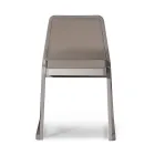 Stabelbar træstol med fløjlssæde lavet i Italien, 2 stk - Leipzig Viadurini