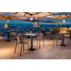 Stabelbar udendørs metalstol fremstillet i Italien, 4 stykker - Verna Viadurini