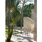 Stabelbar udendørs stol i metal fremstillet i Italien, 2 stykker - autoritet Viadurini